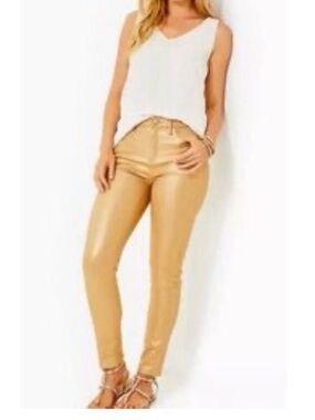 Lilly Pulitzer Gold Metallic
Shimmer Jeans 00